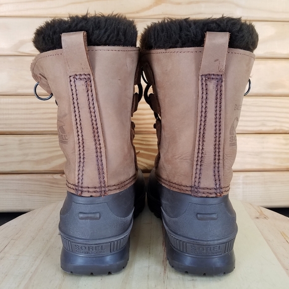 Sorel Badger Womens 7 US WP Winter Snow Duck Boot Made In Canada Leather Lace-up - Picture 4 of 13